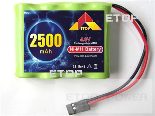 ETOP POWER 2500mAh(F) 4.8V AA NiMH battery