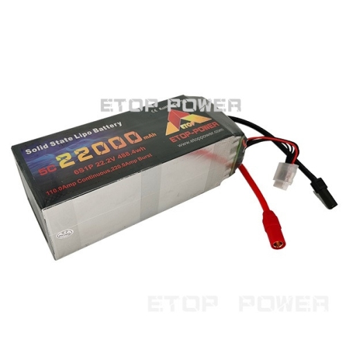 ETOP POWER 22000mAh 5C 6S 22.2V Solid state battery