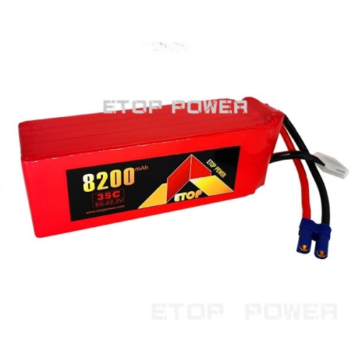 ETOP POWER 82000mAh 35C 6S 22.2V lipo battery for Drone