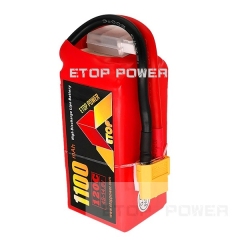 ETOP POWER 1100mAh 120C 4S 14.8V batería lipo para FPV