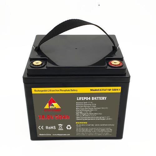 ETOP LiFePO4 Battery 12V 50Ah For energy storage solar system