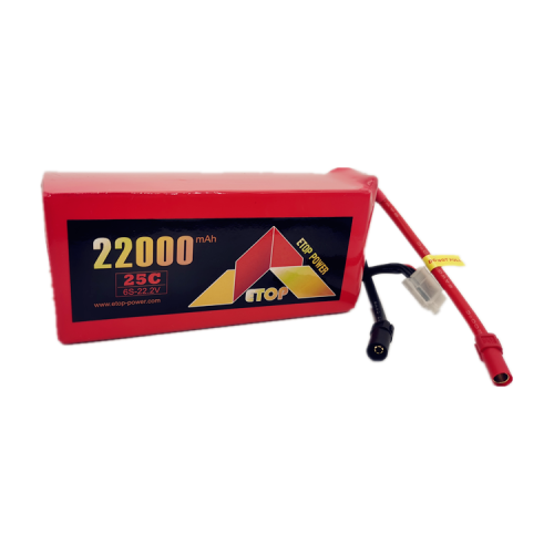 ETOP POWER 22000mAh 25C 6S 22.2V lipo battery for UAV