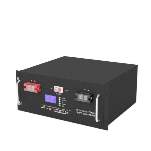 Cabinet type rack mount 5U 48V 51.2V 150Ah Lifepo4 battery pack For Energy storage system