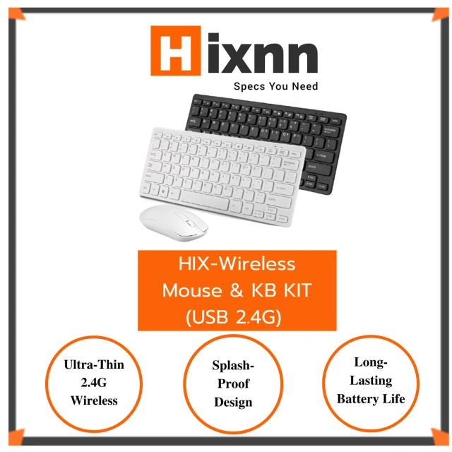 HIX-Wireless Mouse &amp; KB KIT(USB 2.4G)