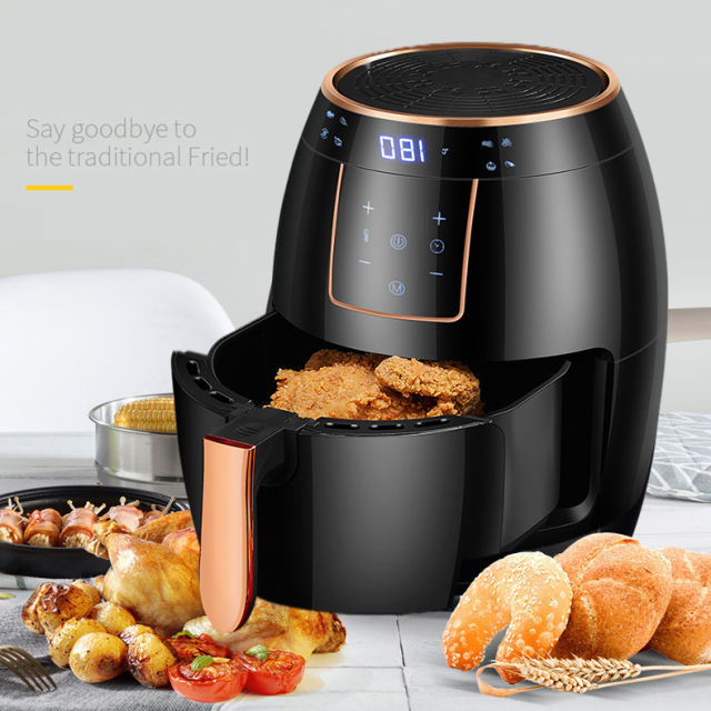 Johnsonlux 5.5L Air Fryer Electric Household Non-Stick Oil Free Kitchen Baking Oven Healthy BBQ Machine XL Size 5L 空气炸锅
