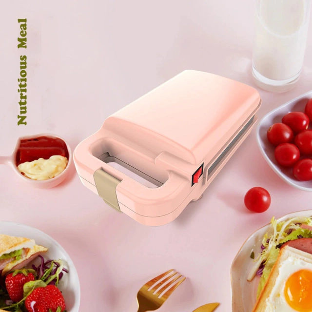 Electric Sandwich Waffle Maker Fast Breakfast Machine Bread Toaster Kitchen Pancake Maker Multifunction Baker 650W