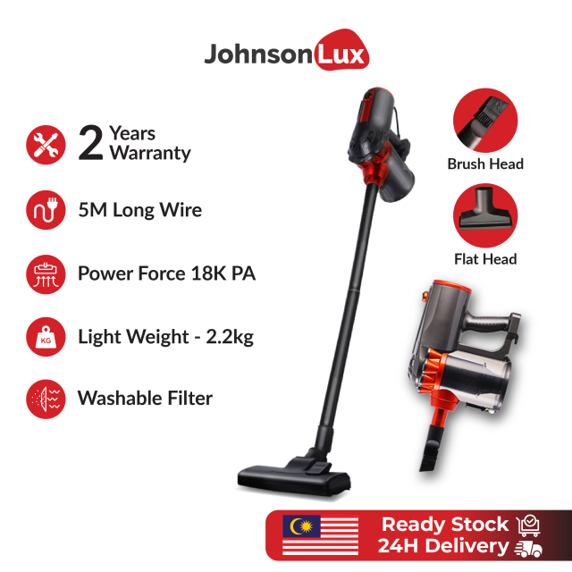 Johnsonlux Handheld Vacuum Cleaners 18000Pa Wired home Vacuum Cleaners 1.5L Dust Capacity