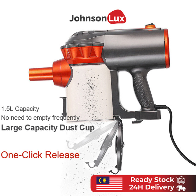 Johnsonlux Handheld Vacuum Cleaners 18000Pa Wired home Vacuum Cleaners 1.5L Dust Capacity