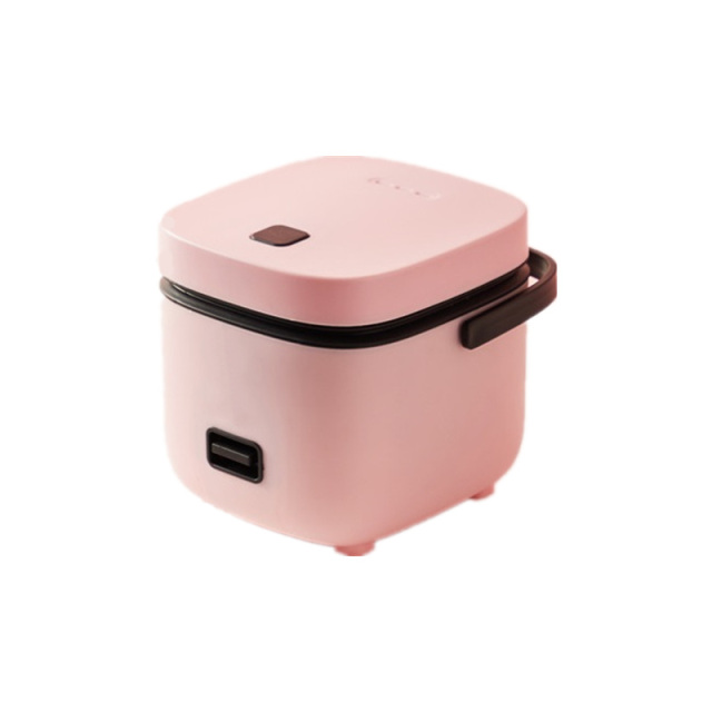 Mini Rice Cooker Multi-function Non-Stick Household Small Cooking Machine Make Porridge Soup 1.2L 3 Pin Plug