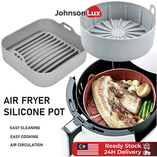 Air Fryer Oven Silicone Basket Pot FDA Approved Food Safe Air Fryer Accessories Air Fryer Basket Replacement