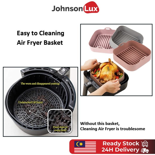 Air Fryer Oven Silicone Basket Pot FDA Approved Food Safe Air Fryer Accessories Air Fryer Basket Replacement