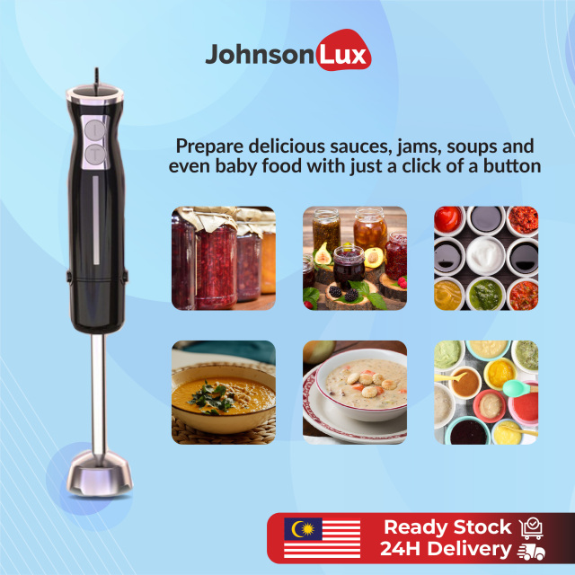 12-Speed 4-in-1 Stick Hand Blender Immersion Electric Mixer Kitchen Vegetable Meat Grinder 500ml Chopper Whisk Sonifer