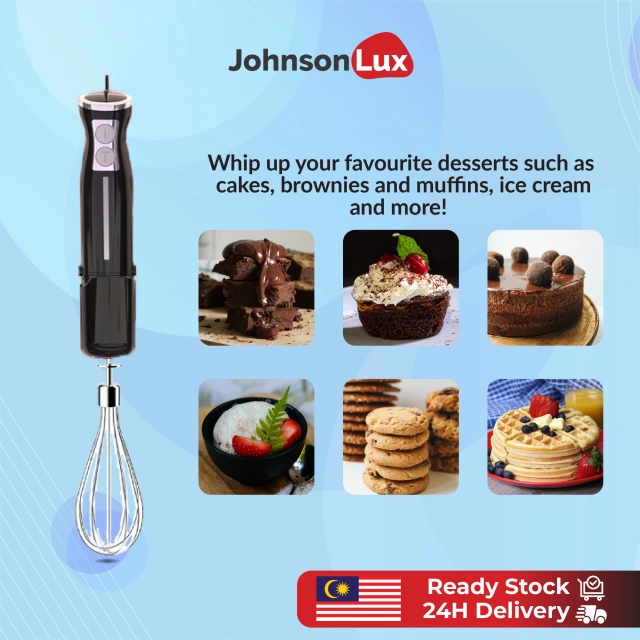 12-Speed 4-in-1 Stick Hand Blender Immersion Electric Mixer Kitchen Vegetable Meat Grinder 500ml Chopper Whisk Sonifer