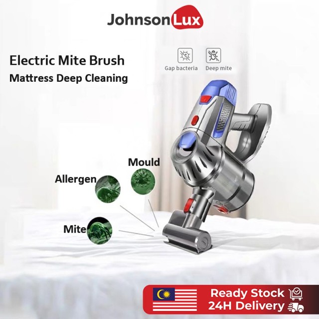 Johnsonlux Red Cordless Vacuum 4 in 1 Powerful Suction Stick Handheld Vacuum Cleaner 10kPa Strong Suction Dust 3Pin Plug