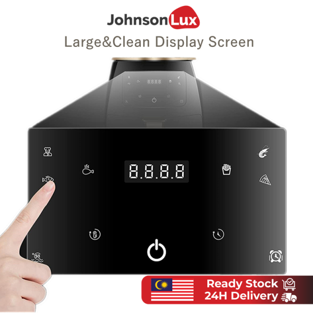 Johnsonlux Air Fryer 4.5L LED Digital Touchscreen 1200W Oil Free Nonstick Basket Oil-Free Smoke-Free Fryer 「3Pin Plug」