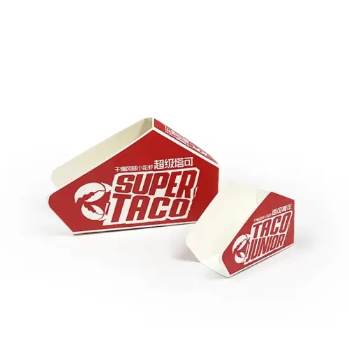 Authentic Taco Paper Box | Eco-Friendly, Grease-Resistant, Customizable Sizes for Takeout and Catering
