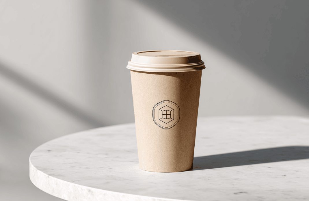custom single wall paper cup