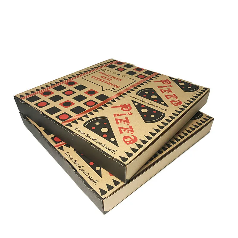 Custom Kraft Corrugated Pizza Box