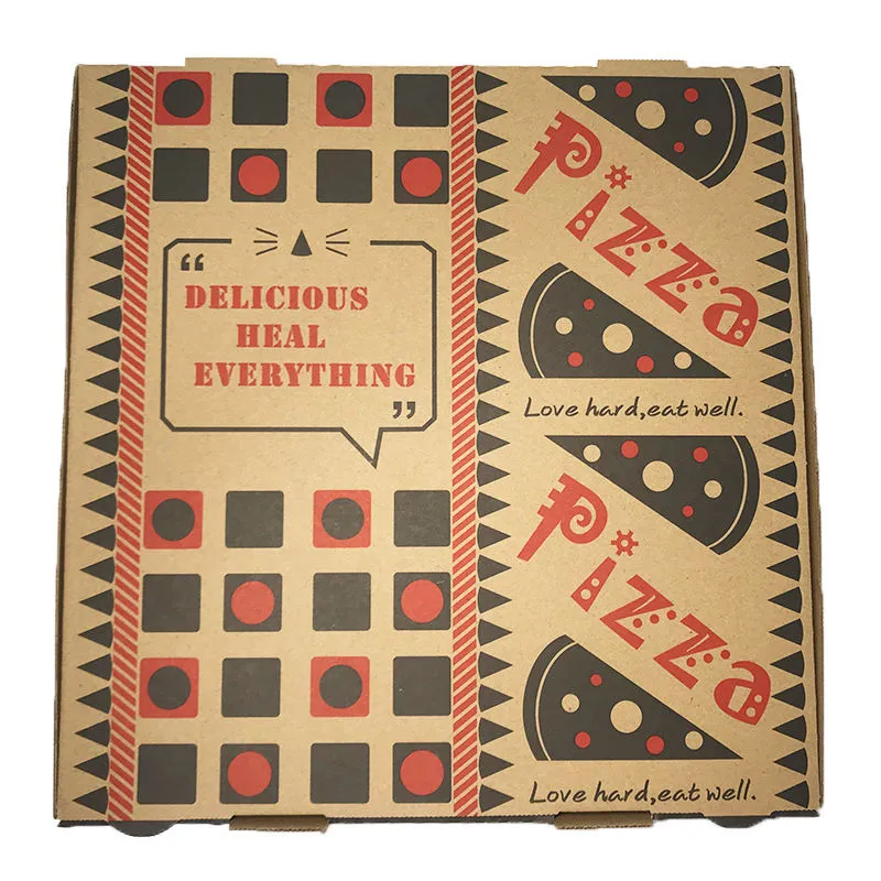 Custom Kraft Corrugated Pizza Box