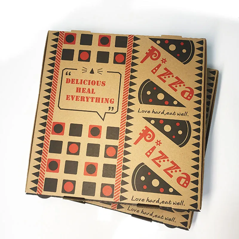 Custom Kraft Corrugated Pizza Box