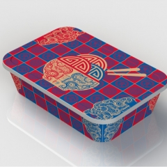 Cardboard-Plastic Composite Leak-Proof Lunch Box