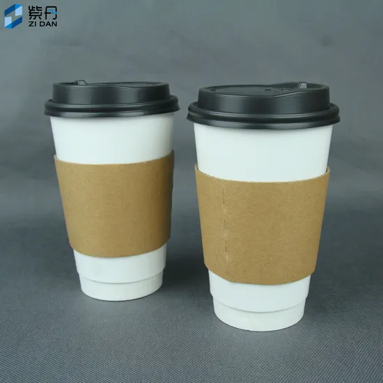 Disposable Custom Kraft Coffee Cup Sleeve