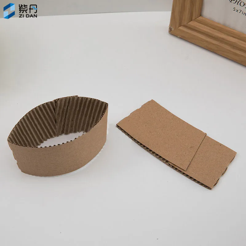 Disposable Custom Kraft Coffee Cup Sleeve
