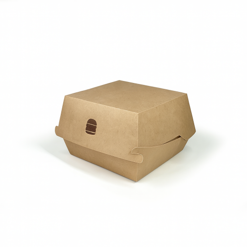 Eco Friendly Brown Kraft Takeaway Hamburger Box