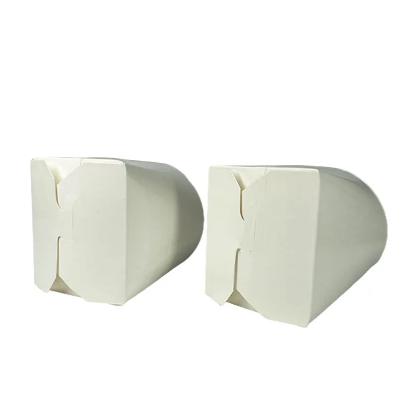 White Cardboard Round Base Paper Noodle Box