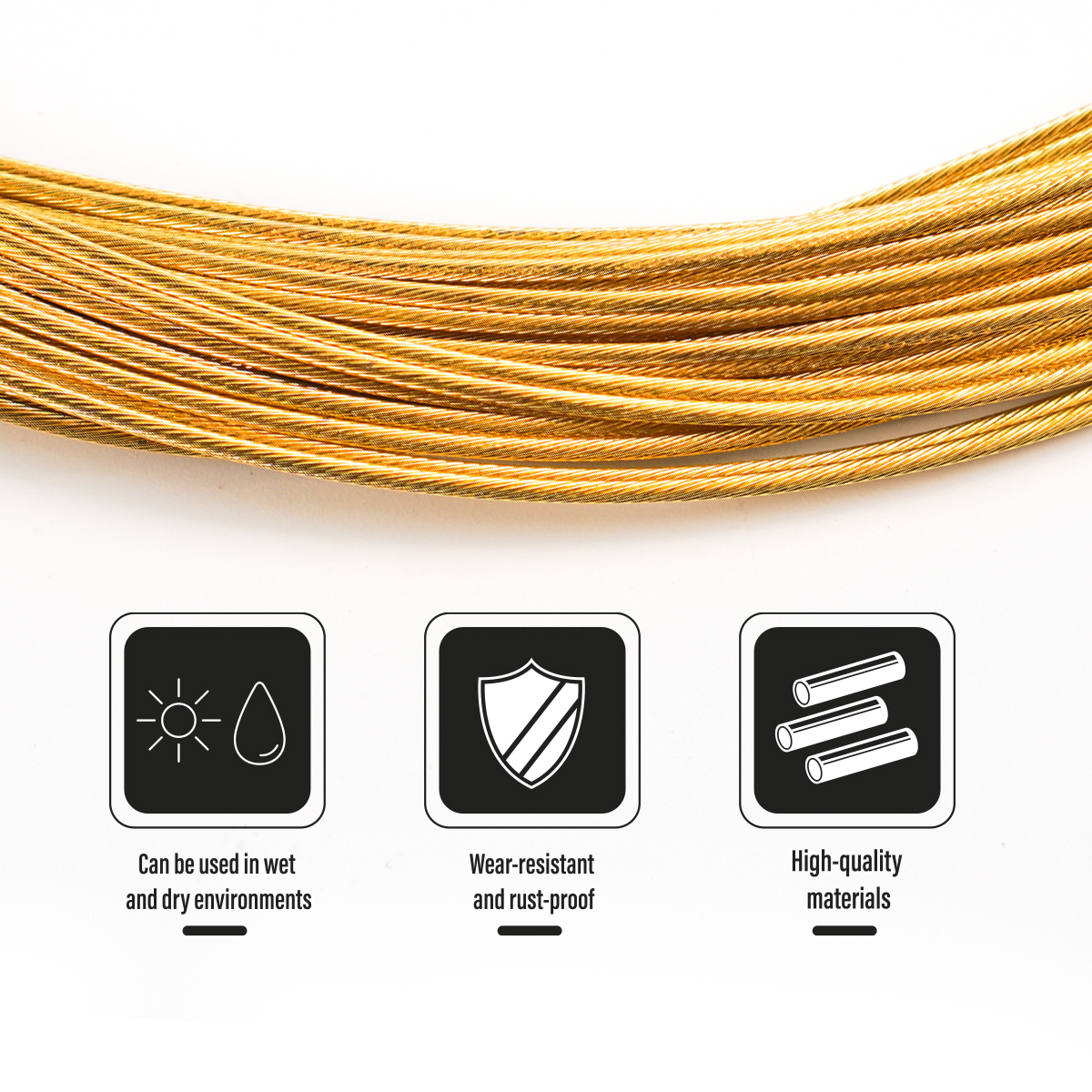 Bike Brake Cable Set,Universal Standard Bicycle Brake Cable, Professional Bicycle Brake line For Front and Rear Mountain MTB