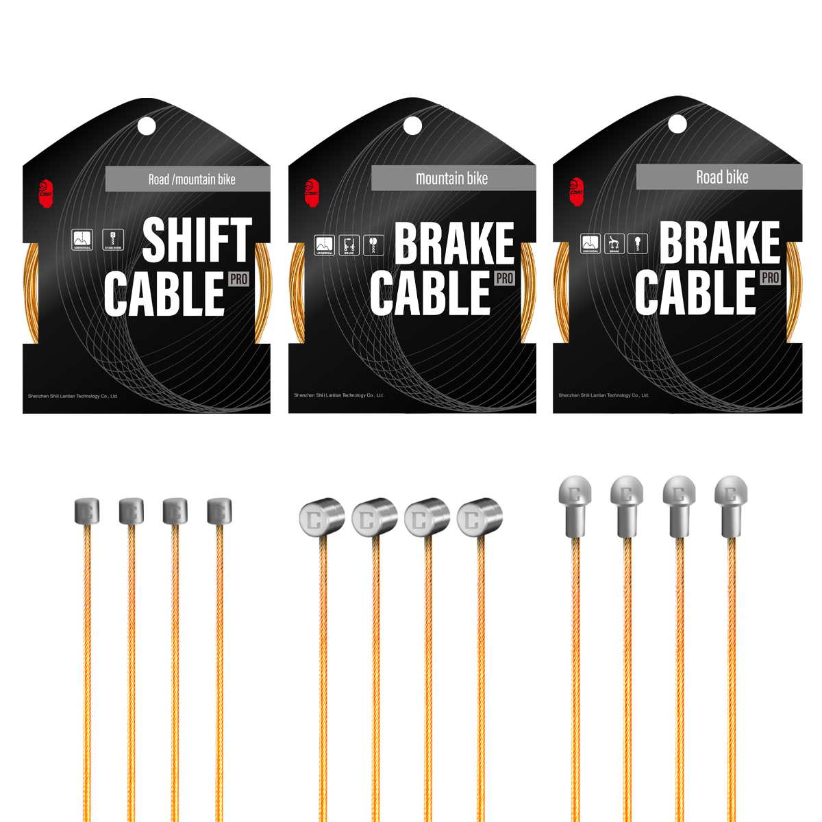 Bike Brake Cable Set,Universal Standard Bicycle Brake Cable, Professional Bicycle Brake line For Front and Rear Mountain MTB