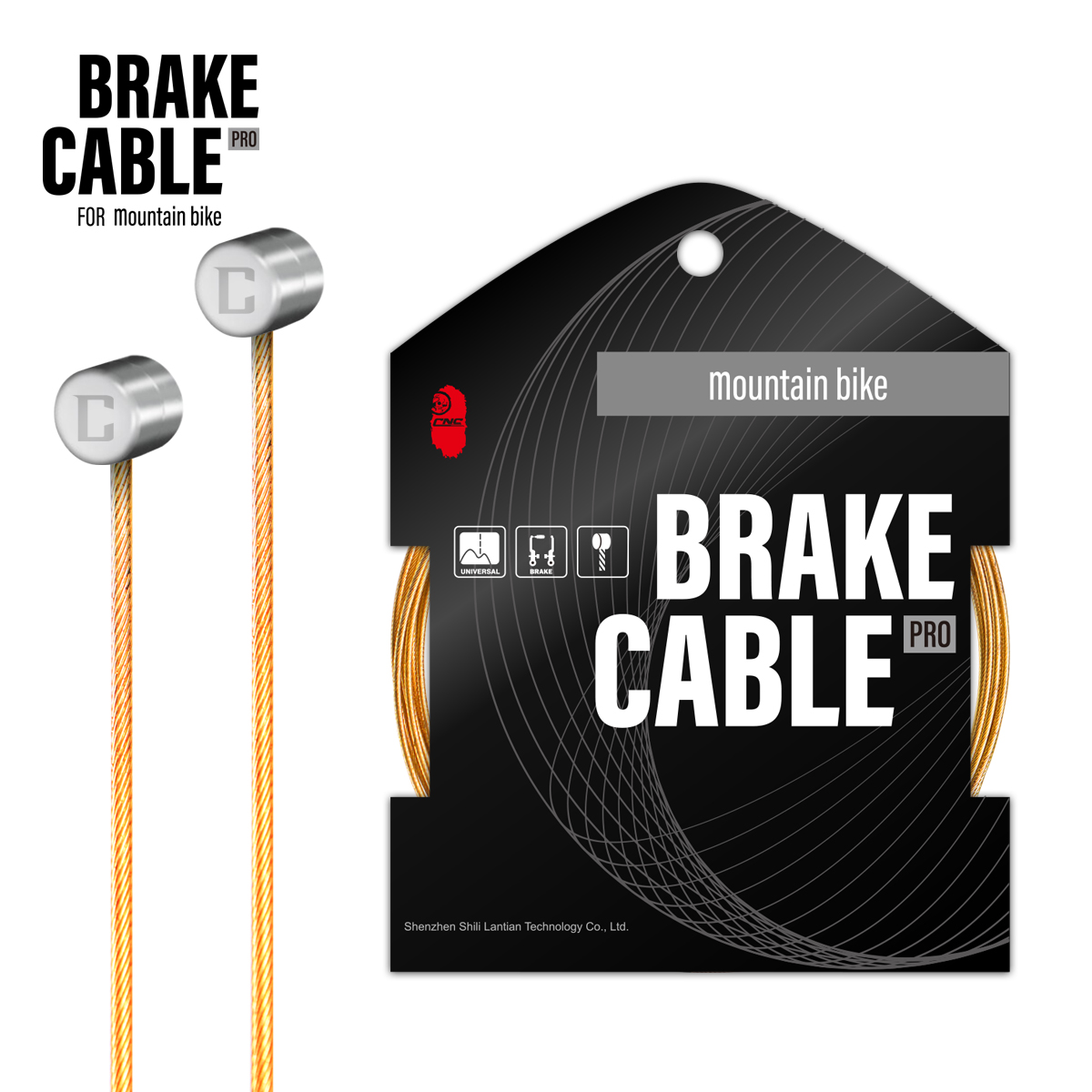 Zonkie Bike Brake Cable Set - Stainless Steel Cables For Mountain & Road Bikes