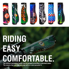 Bike Handlebar Grips, Ergonomic Design,Mountain Bike Grips, MTB BMX Downhill Foldable Urban Bicycles Grips, Scooter Grips