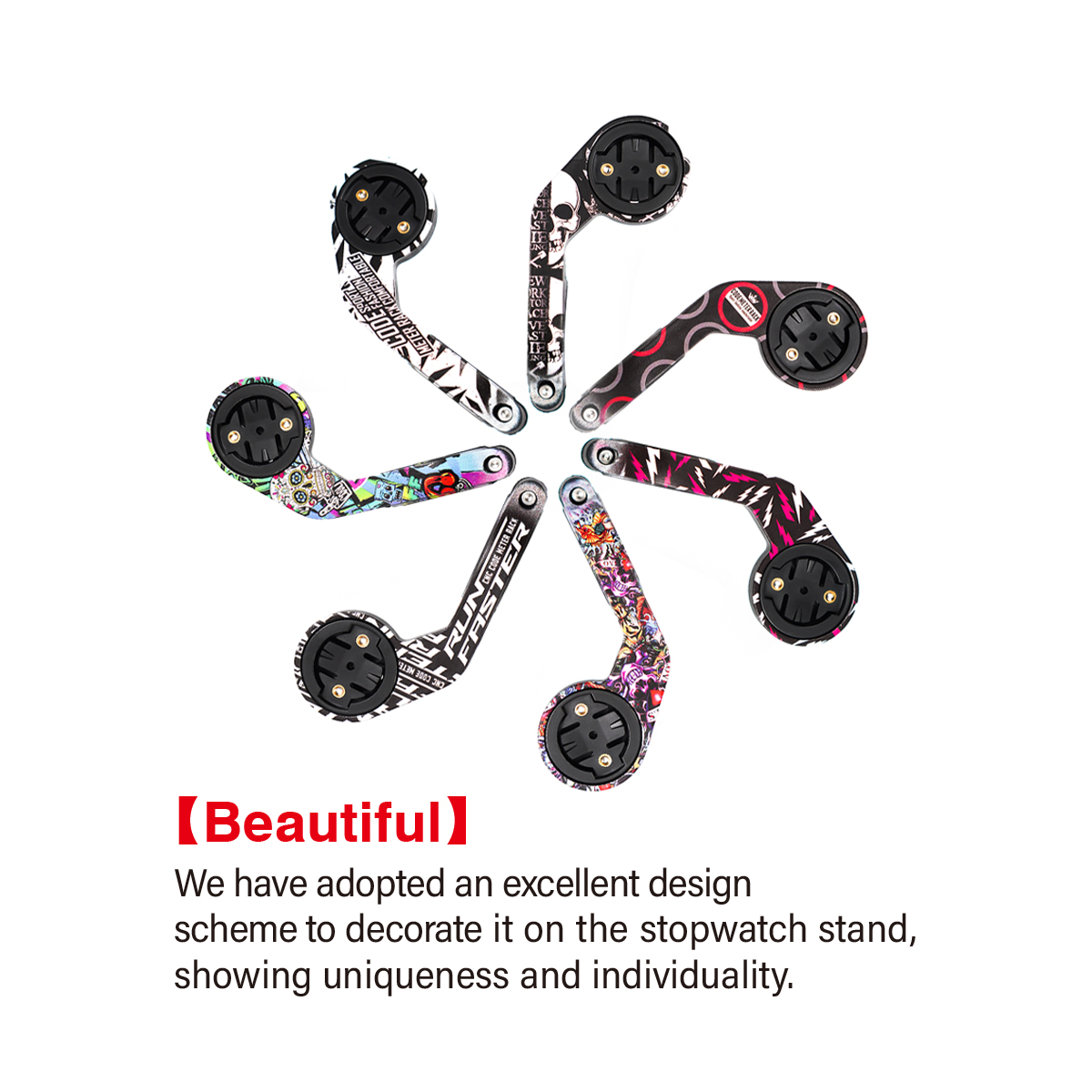 Bike Computer Mount Out Front Mount Compatible with Garmin Edge GPS Bike Computer, Extended Mount Road MTB Accessories