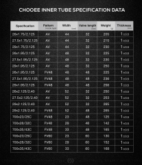 Inner Tubes Black 26x1.90/1.95/2.10/2.125/2.40 Schrader Valve For MTB Mountain Bike, Bulk 2 Pack,Bike Tubes