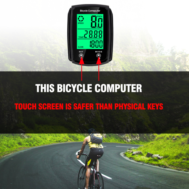 Bike Computer,Waterproof Bicycle Bike Cycle Lcd Display Digital Computer Speedometer cycling computer Bicycle Accessories