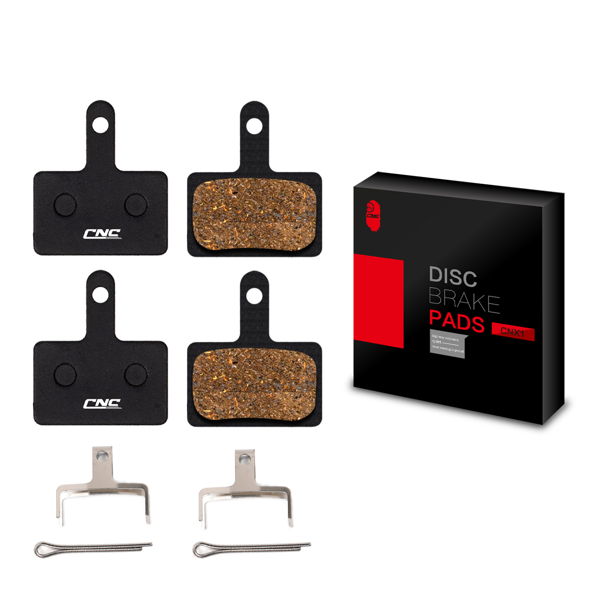 2 Pairs Bike parts MTB Bicycle Disc Brake Pads for Shimano SLX XT XTR Bike brake pads,Resin