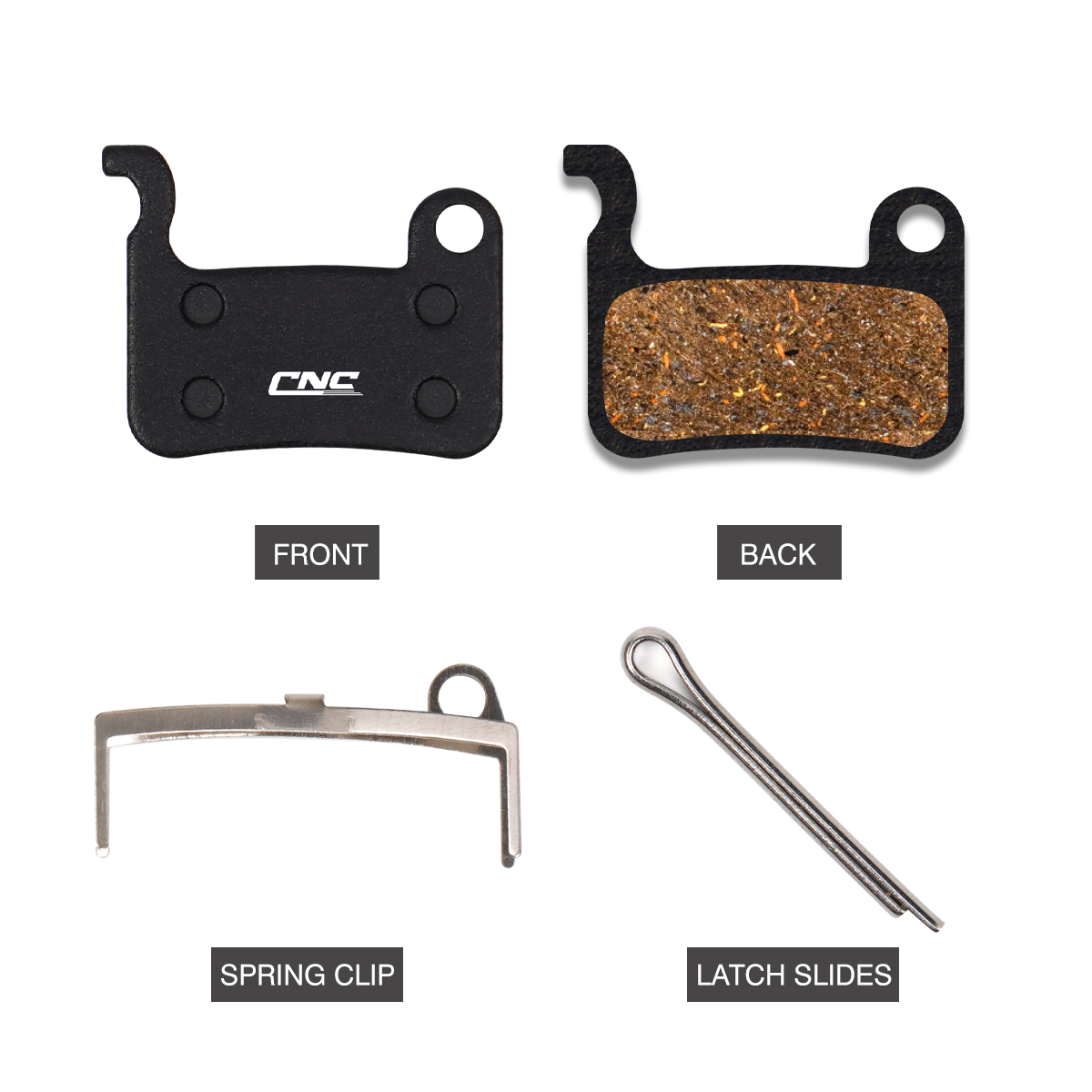 2 Pairs Bike parts MTB Bicycle Disc Brake Pads for Shimano SLX XT XTR Bike brake pads,Resin