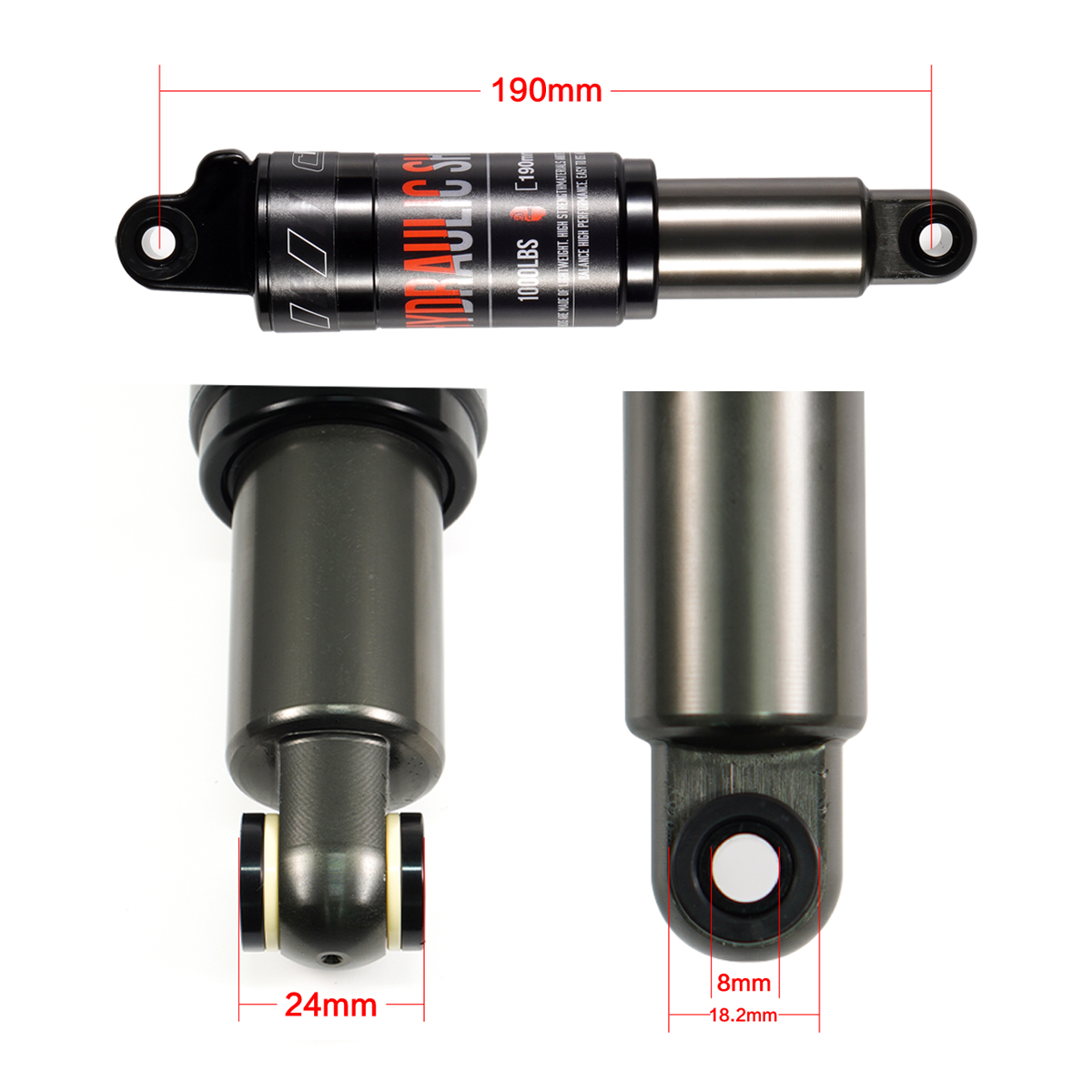 Bike parts Bike Hydraulic Rear Shock Absorbers 120 125 150 165 185 190 200MM MTB Bike kindshock Mountain Bicycle rear shock