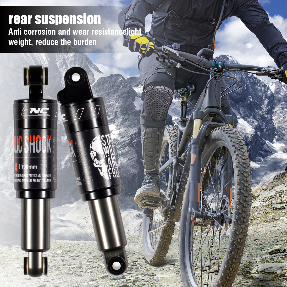 Bike parts Bike Hydraulic Rear Shock Absorbers 120 125 150 165 185 190 200MM MTB Bike kindshock Mountain Bicycle rear shock