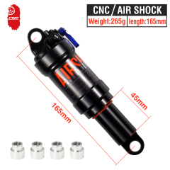Bike Shock Absorber Air Rear Absorber Shock MTB Bicycle Single Kindshock Mountain Bike 165 190 MM For Scooter Bike parts