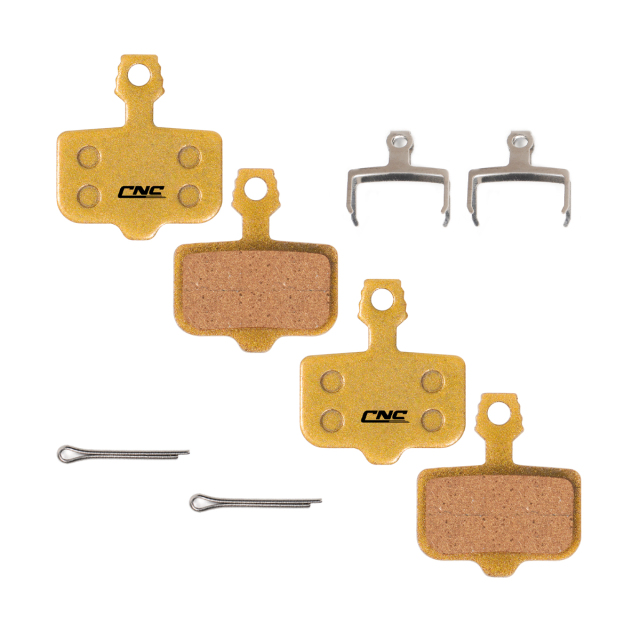 2 Pairs Bicycle Disc Brake Pads and Spring Compatible with Trp Tektro Shimano Deore