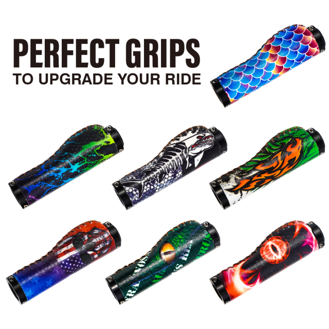 Bike Handlebar Grips, Ergonomic Design,Mountain Bike Grips, MTB BMX Downhill Foldable Urban Bicycles Grips, Scooter Grips