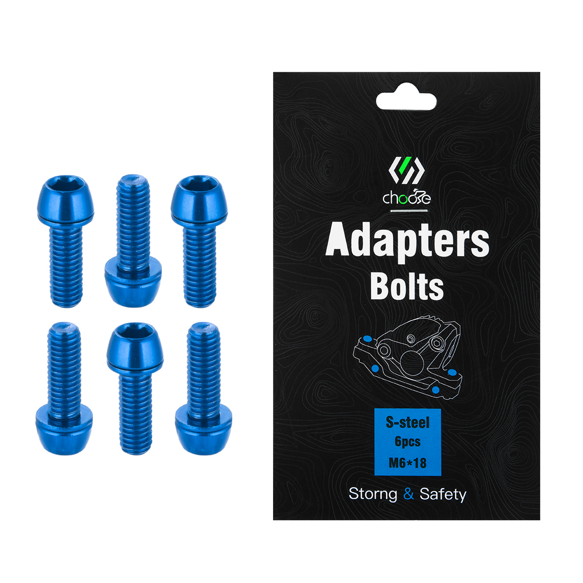 Bike Parts Steel MTB brake clamp bolts caliper brake Bike brake rainbow bolts for Adapters