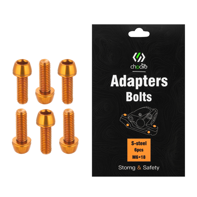 Bike Parts Steel MTB brake clamp bolts caliper brake Bike brake rainbow bolts for Adapters