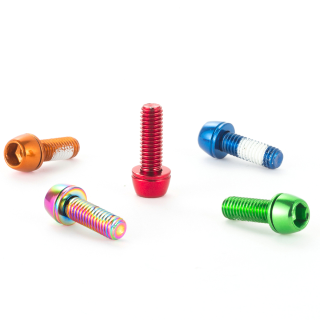 Bike Parts Steel MTB brake clamp bolts caliper brake Bike brake rainbow bolts for Adapters