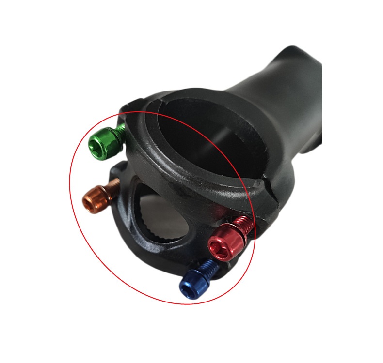 Bike Parts Steel MTB handlebar stem bolts colorful Bike stem riser rainbow bolts for cycling