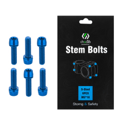 Bike Parts Steel MTB handlebar stem bolts colorful Bike stem riser rainbow bolts for cycling