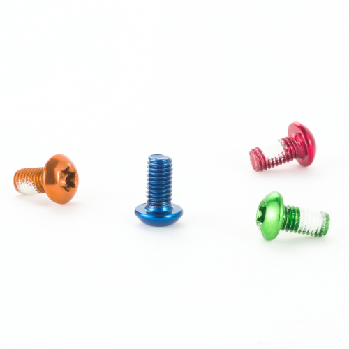 CNC 12 Pcs Bicycle Disc Brake Bolts MTB Rotor Bolts 6-Bolt M5x10mm Brake Bolts Mountain Bike