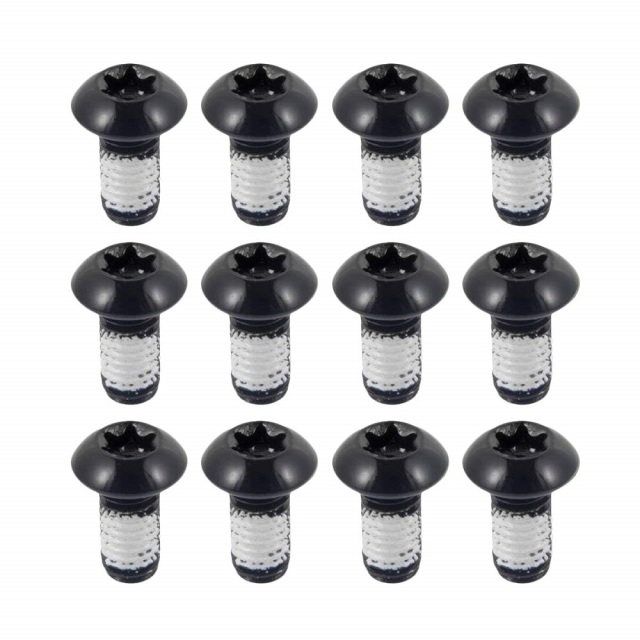 CNC 12 Pcs Bicycle Disc Brake Bolts MTB Rotor Bolts 6-Bolt M5x10mm Brake Bolts Mountain Bike